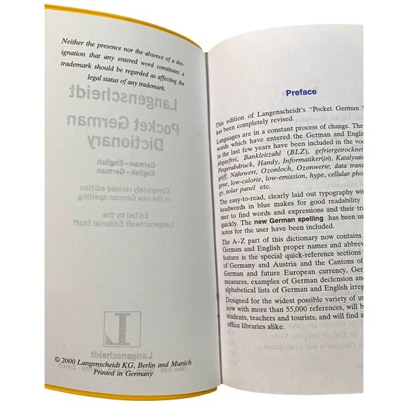 Langenscheidt German Pocket Dictionary Foreign Language Travel Tourist Student - Picture 4 of 5